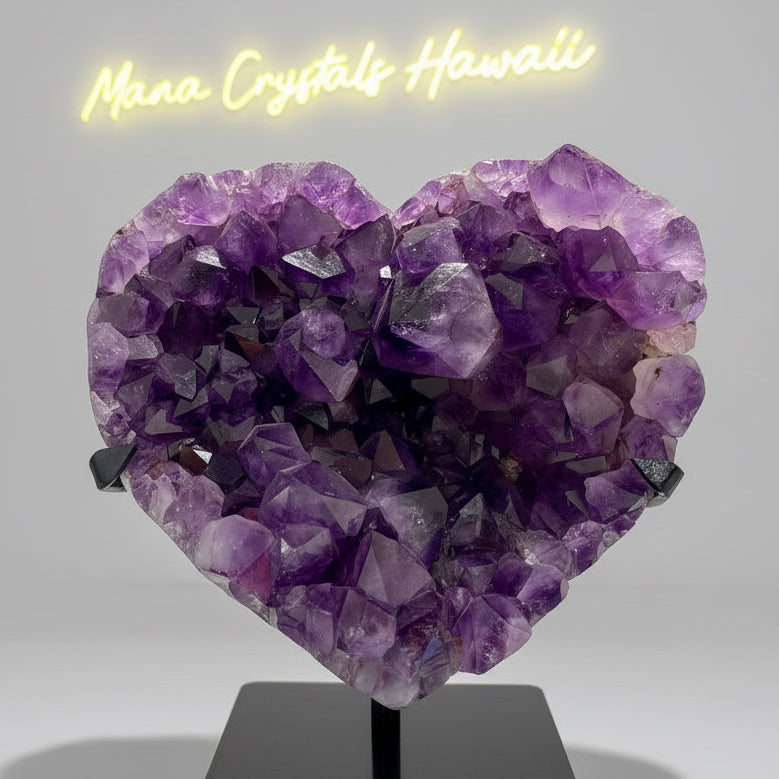 Amethyst, Heart-Shaped