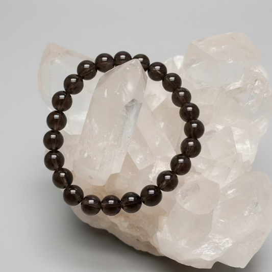 Smoky Quartz Bead Bracelet