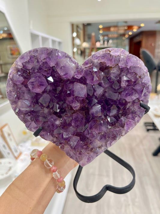 Amethyst heart Brazil